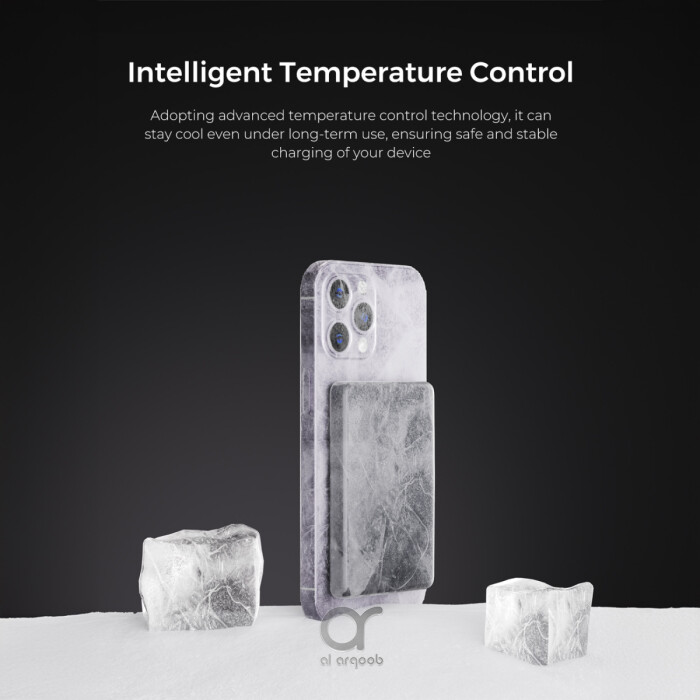 BRAVE 10000mAh MagSafe Power Bank – 15W Wireless, 20W USB-C, Stand (Grey)