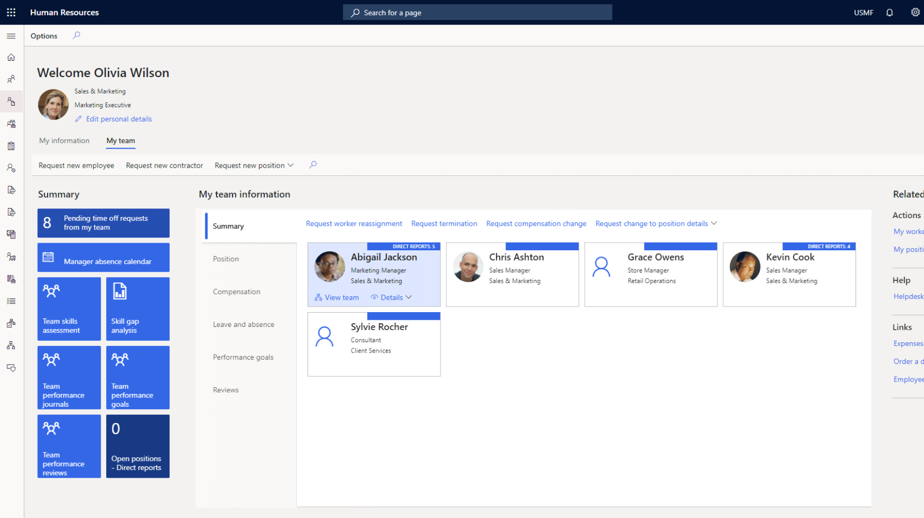 Dynamics 365 ERP Dashboard